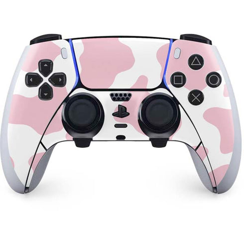 Pink Cow Print PlayStation PS5 Skins