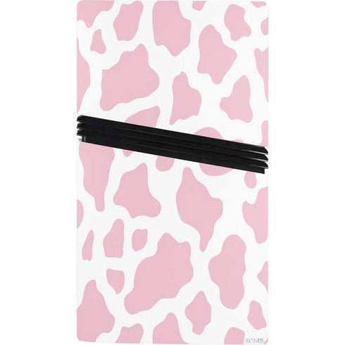Pink Cow Print PS5 Pro Bundle Skin