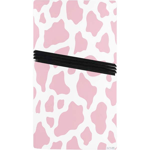 Pink Cow Print PS5 Pro Console Skin