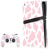 Pink Cow Print PS5 Pro Disk Bundle Skin