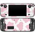 Pink Cow Print Steam Deck Handheld Gaming Computer Skin