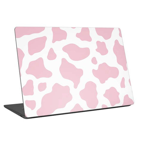 Pink Cow Print Laptop Skins
