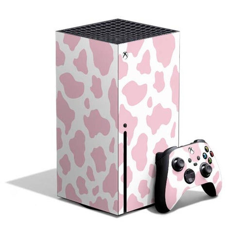 Pink Cow Print Xbox Series X Bundle Skin