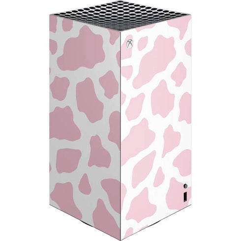 Pink Cow Print XBox Series X Digital Edition Console Skin