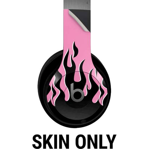 Pink Flames Beats Solo 4 Wireless Headphones Skin