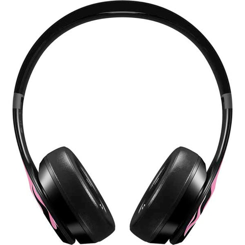 Pink Flames Beats Solo 4 Wireless Headphones Skin