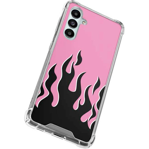 Pink Flames Galaxy A16 5G Clear Case