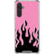 Pink Flames Galaxy A17 Clear Case
