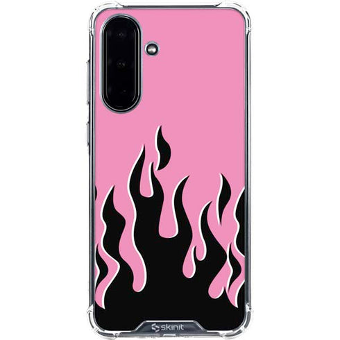 Pink Flames Galaxy A36 5G Clear Case