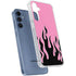 Pink Flames Galaxy A55 5G Clear Case