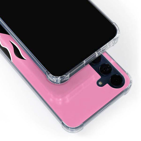 Pink Flames Galaxy A55 5G Clear Case