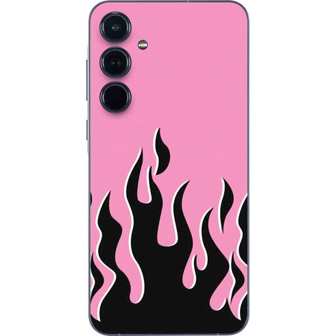 Pink Flames Galaxy A55 5G Skin