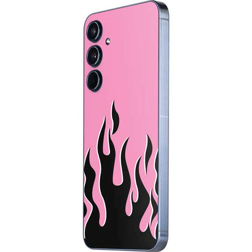 Pink Flames Galaxy A55 5G Skin
