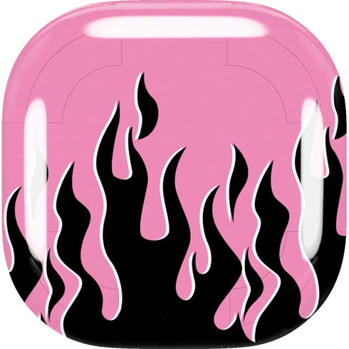 Pink Flames Galaxy Buds Live Skin