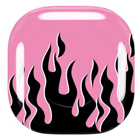 Pink Flames Galaxy Buds Live Skin