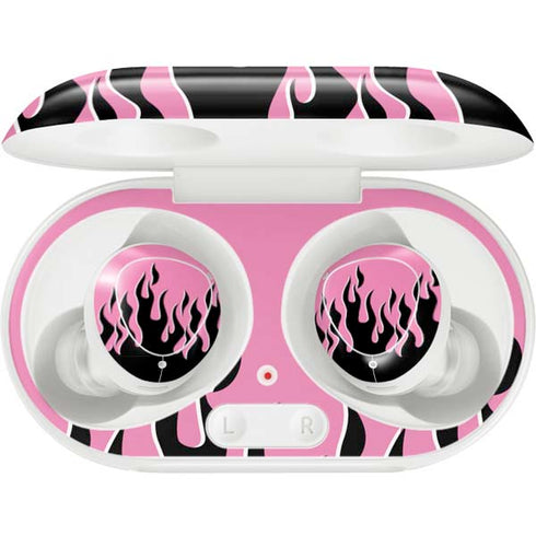 Pink Flames Galaxy Buds Plus Skin