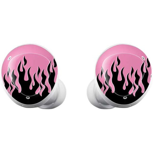 Pink Flames Galaxy Buds Plus Skin