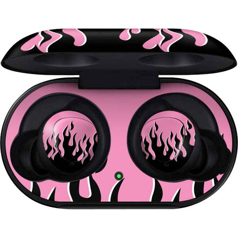 Pink Flames Galaxy Buds Skin
