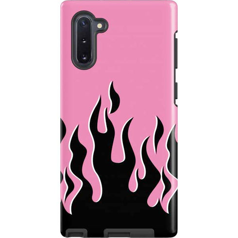 Pink Flames Galaxy Cases