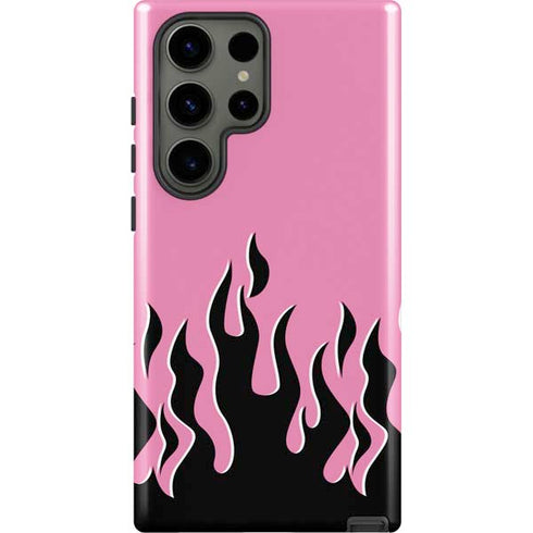 Pink Flames Galaxy S23 Ultra Pro Case