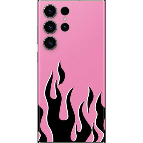Pink Flames Galaxy Skins