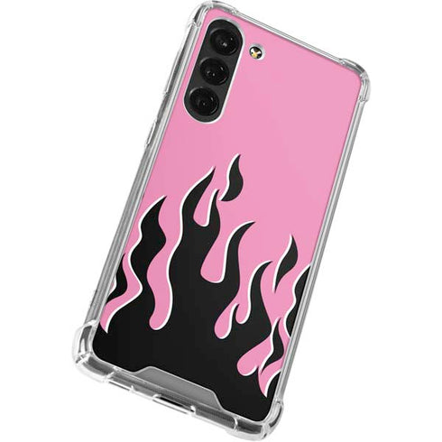 Pink Flames Galaxy S24 FE Clear Case