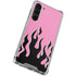 Pink Flames Galaxy S24 FE Clear Case