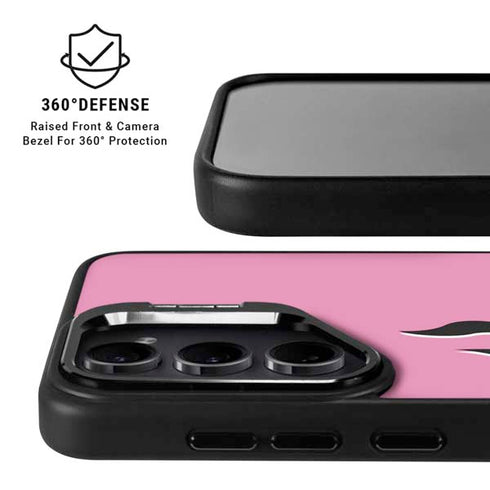 Pink Flames Galaxy S25 Kickstand Case