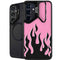 Pink Flames Galaxy S25 Plus Kickstand Case