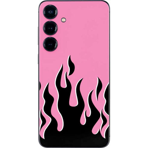 Pink Flames Galaxy S25 Skin