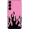 Pink Flames Galaxy S25 Skin