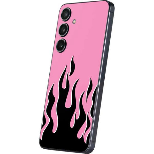 Pink Flames Galaxy S25 Skin