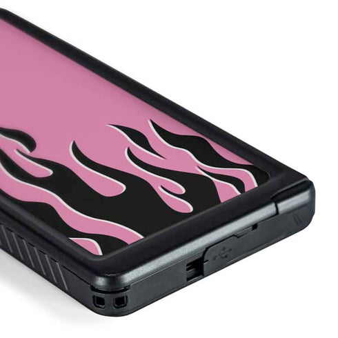 Pink Flames Galaxy S24 Ultra Waterproof Case