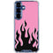 Pink Flames Galaxy S25 Plus Clear Case