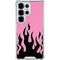 Pink Flames Galaxy S25 Ultra Clear Case
