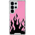 Pink Flames Galaxy S25 Ultra Clear Case