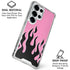 Pink Flames Galaxy S25 Ultra Clear Case