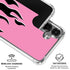 Pink Flames Galaxy S26 Clear Case