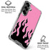 Pink Flames Galaxy S26 Clear Case