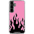 Pink Flames Galaxy S26 Plus Clear Case
