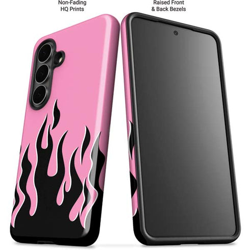 Pink Flames Galaxy S26 Plus Impact Case