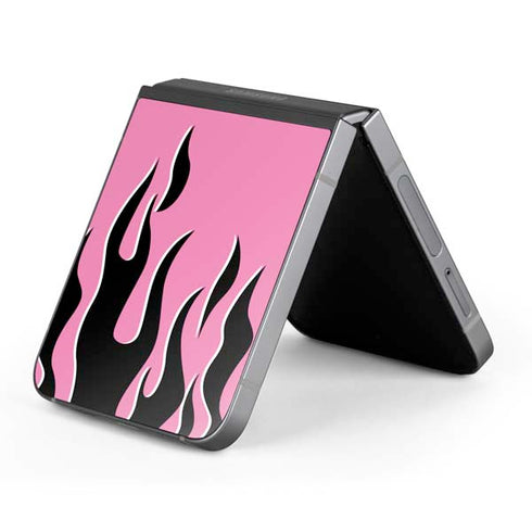 Pink Flames Galaxy Z Flip6 Skin