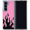 Pink Flames Galaxy Z Fold5 5G Clear Case