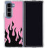 Pink Flames Galaxy Z Fold5 5G Clear Case
