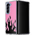 Pink Flames Galaxy Z Fold5 5G Clear Case