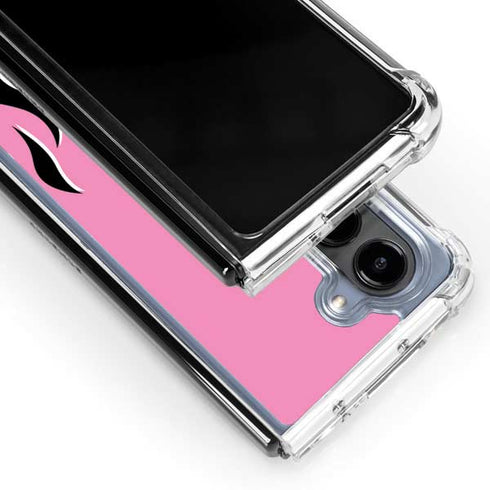 Pink Flames Galaxy Z Fold5 5G Clear Case