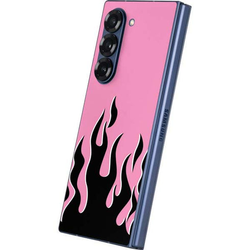 Pink Flames Galaxy Z Fold6 Skin