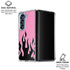 Pink Flames Galaxy Z Fold7 Clear Case