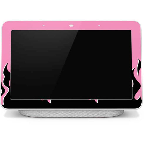 Pink Flames Google Home Hub Skin