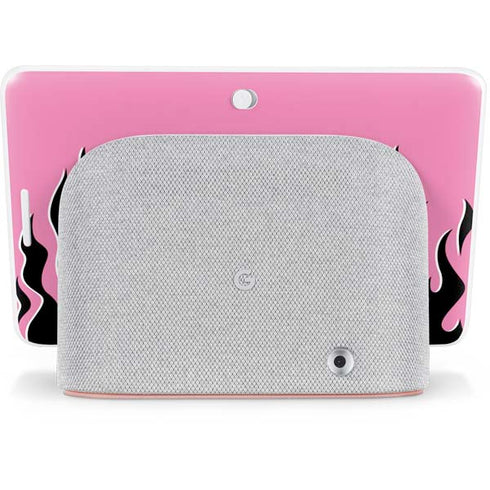 Pink Flames Google Home Hub Skin